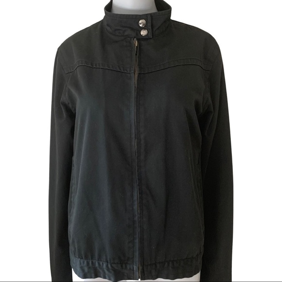 VOLCOM Frochickie Jacket Full Zip Twill Cotton Black Utility Size Large - Picture 1 of 16